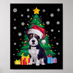 Affiche Jeu de Noël moche Arbre américain Staffordshire Te