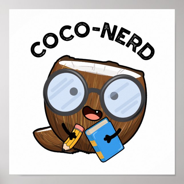 Affiche Jeu de noix de coco nerd (Devant)