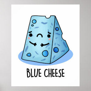 Affiche Jeu de nourriture amusant au fromage bleu