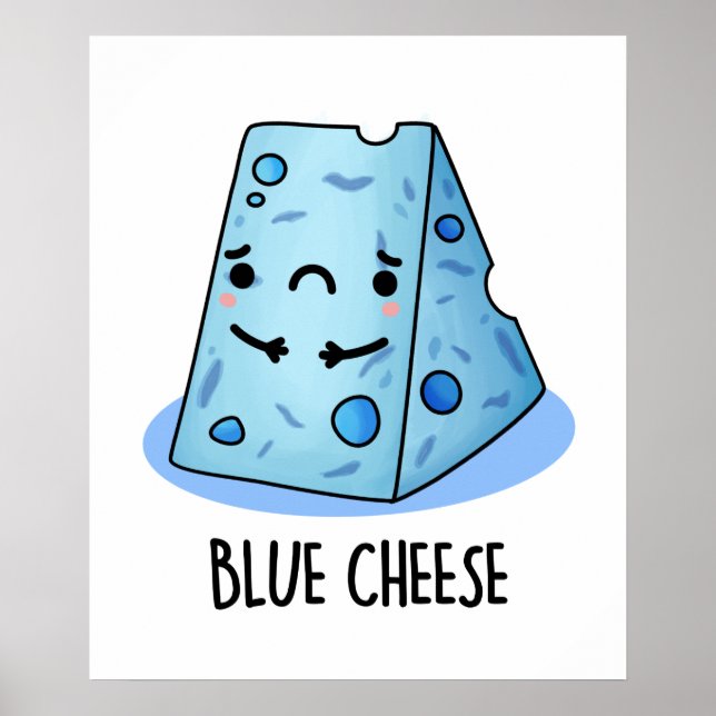 Affiche Jeu de nourriture amusant au fromage bleu (Devant)