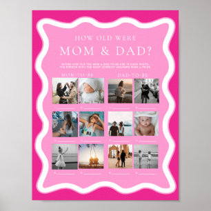 Affiche Jeu de photo Wave Pink Quel âge avaient maman et p