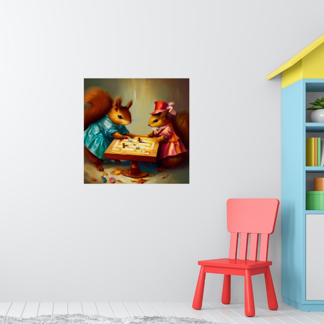 Affiche Jeu de plateau d'écureuils (Pépinière 1)