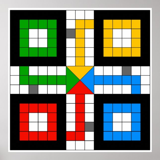Affiche Jeu de plateau LUDO BOARD (Devant)