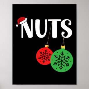 Affiche Jeu de poitrine Correspondant Châtaignes Noël Noël