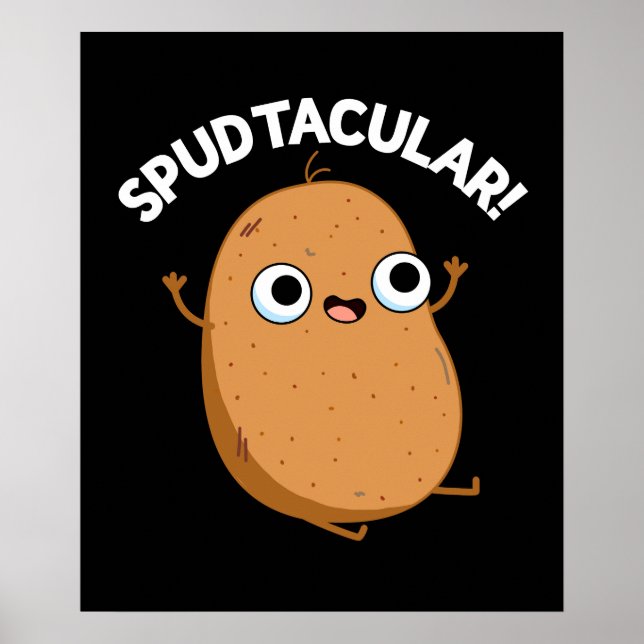Affiche Jeu de pomme de terre amusant Spudtacular BG foncé (Devant)