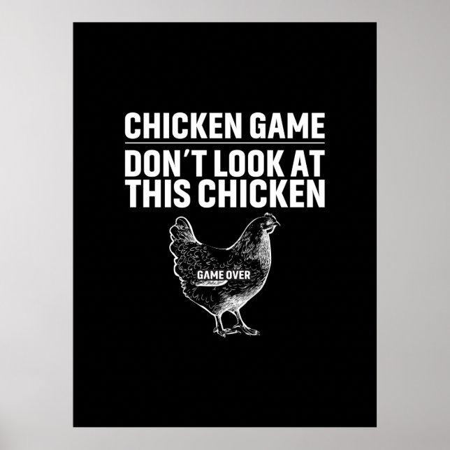 Affiche Jeu de poulet de l'art (Devant)
