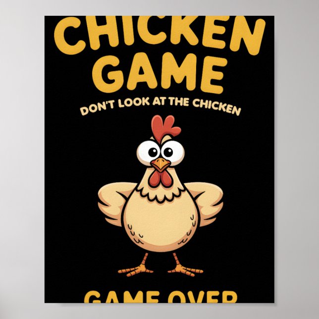Affiche Jeu de poulet Ne regardez pas le jeu de poulet Gam (Devant)