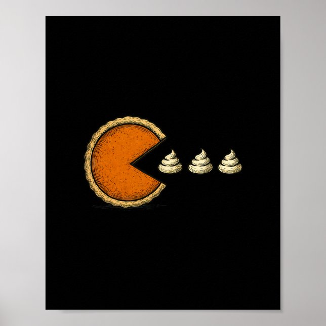 Affiche Jeu de poursuite de tarte à la citrouille de Thank (Devant)