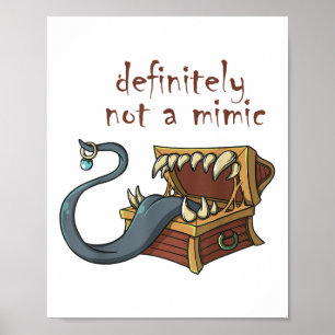 Affiche Jeu de rôle Rpg Mimic mème plaisanter Fiançailles