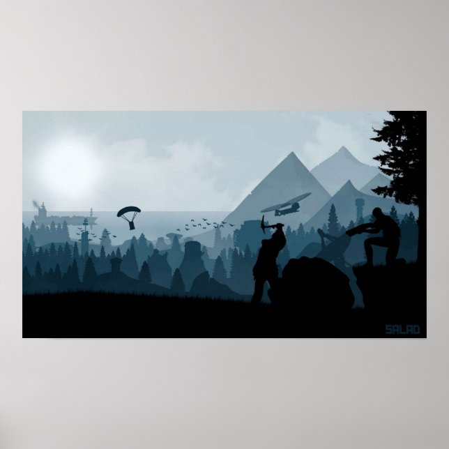 Affiche Jeu De Rouille Airdrops Et Jeu D'Exploitation Mini (Devant)