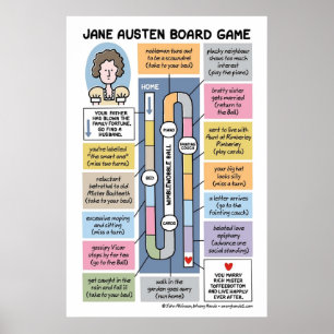 Affiche Jeu de société Jane Austen