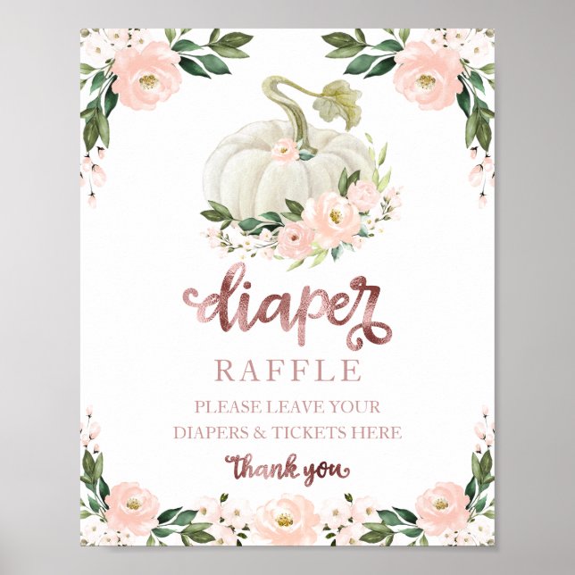 Affiche Jeu de tirage au sort de couches Rose Gold pour Ba (Devant)