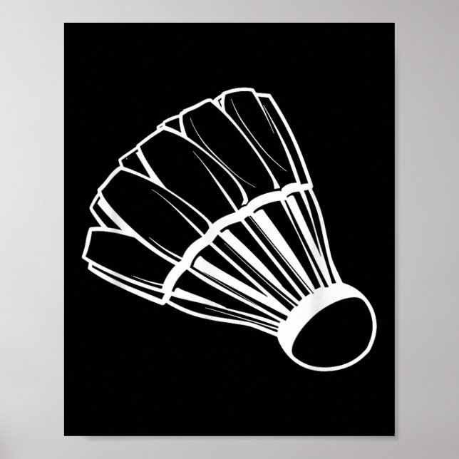 Affiche Jeu de volant de badminton Sports d'intérieur  (Devant)