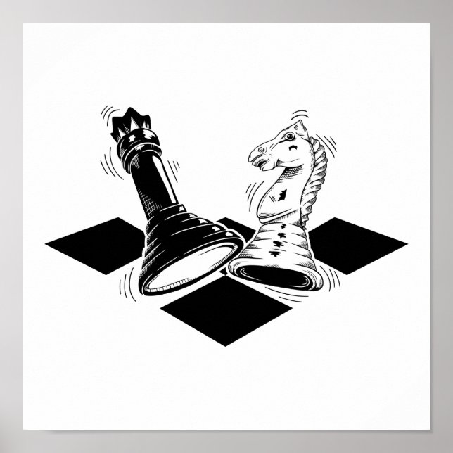 Affiche Jeu d'échecs (Devant)