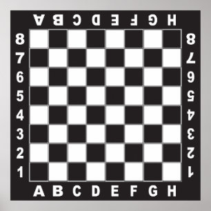 Affiche jeu d'échecs