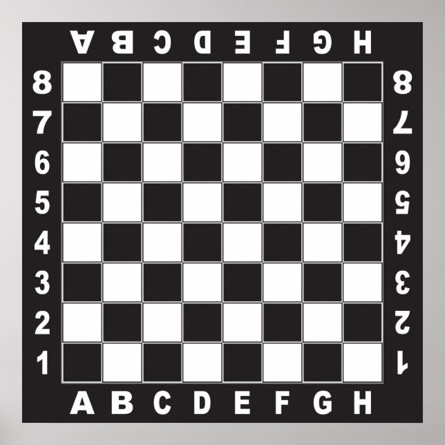 Affiche jeu d'échecs (Devant)
