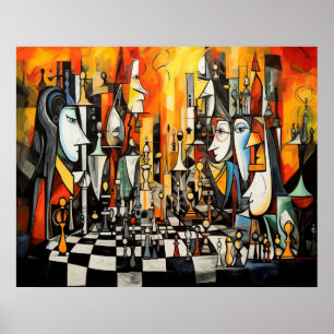 Affiche Jeu d'échecs 3