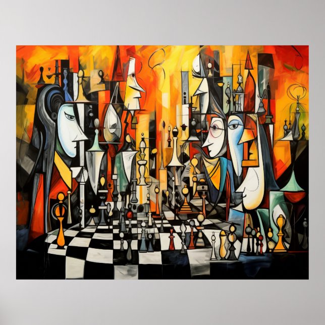 Affiche Jeu d'échecs 3 (Devant)