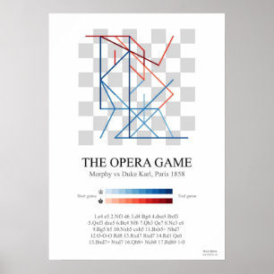 Affiche Jeu d'échecs Morphy's Opera