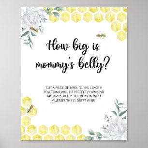 Affiche Jeu floral abeille quelle taille a le ventre de ma