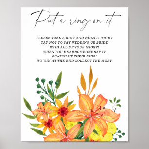 Affiche Jeu floral de printemps : mets-lui la bague au doi