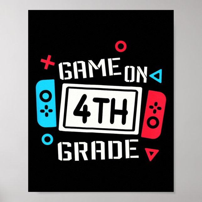 Affiche Jeu Garçons de 4e année Enfants de 4e année Retour (Devant)