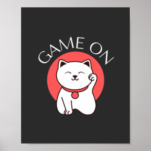 Affiche Jeu Japonais Sur Chat Charm - Bon Jeu