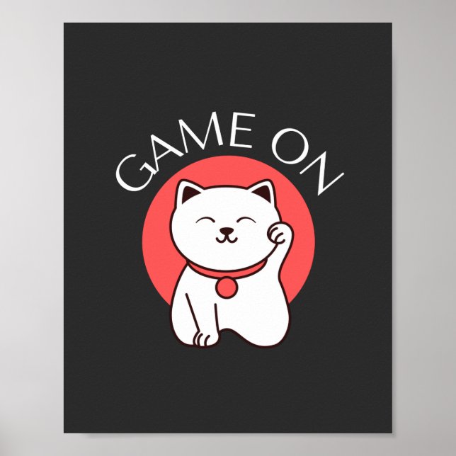 Affiche Jeu Japonais Sur Chat Charm - Bon Jeu (Devant)