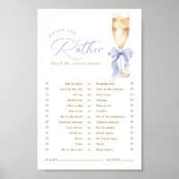 Jeu numérique 'Champagne Bleu Ruban Would She Rath