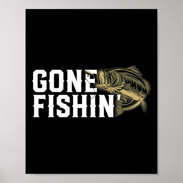Affiche Jeu Pêche Funny Grosse Bouche B Cadeau De Pêche Po (Devant)