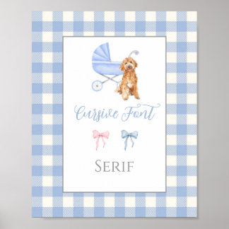 Affiche Jeu personnalisable pour Baby Shower
