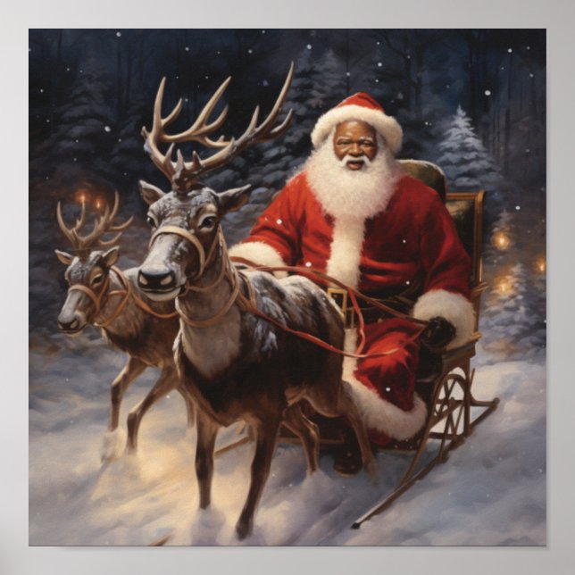 Affiche Jeu Reindeer Père Noël Sleigh (Devant)