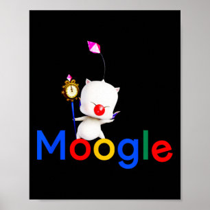 Affiche Jeu Retro Kawaii Jeu Vidéo Moogle Kupo Gamer 1