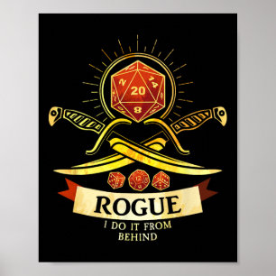 Affiche Jeu Rpg Cl Fantasy Gamer Rogue 