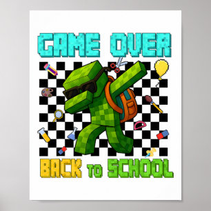 Affiche Jeu sur Ck à l'école Joueur amusant enfants premie