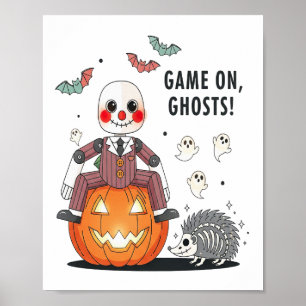 Affiche Jeu sur les fantômes d'Halloween