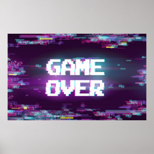 Affiche Jeu sur l'illustration de concept avec un effet de