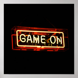 Affiche Jeu sur Neon Sign Sports Jeu Gamer