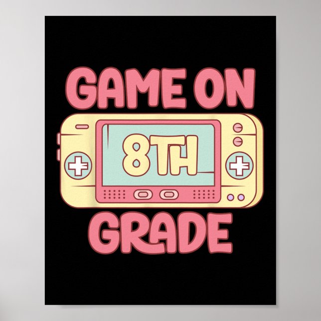 Affiche Jeu Sur Vidéo Cool De 8E Année Jeu Ck To School Ki (Devant)