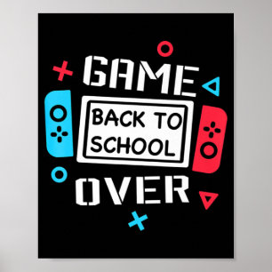 Affiche Jeu Sur Vidéo Jeu Jeu Joueur De Retour À L'École S