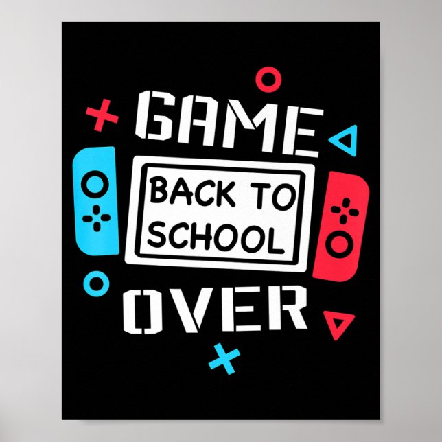 Affiche Jeu Sur Vidéo Jeu Jeu Joueur De Retour À L'École S (Devant)