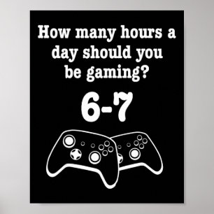 Affiche Jeu Vidéo 67 Mème Joueur Drôle 67 Amoureux de Jeux