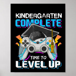 Affiche Jeu Vidéo À Niveau Complet À La Maternelle