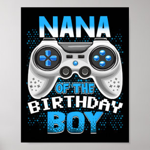 Affiche Jeu Vidéo Anniversaire Fête Nana Du Garçon Anniver