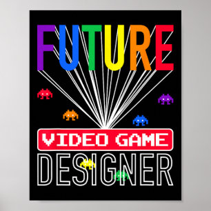 Affiche Jeu Vidéo Chemise Futur Jeu Vidéo Concepteur Enfan