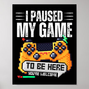 Affiche Jeu Vidéo cool Art Pour Hommes Femmes Vidéo Gamer