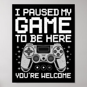 Affiche Jeu Vidéo cool Art Pour Hommes Femmes Vidéo Gamer