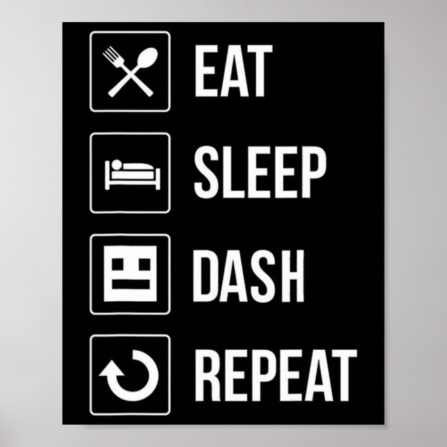 Affiche Jeu vidéo de géométrie Sleep Dash Repeat Joueur  (Devant)