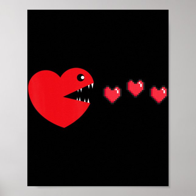 Affiche Jeu vidéo de la Saint Valentin Gamer Garçon de Sai (Devant)