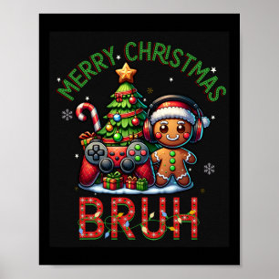 Affiche Jeu vidéo de Noël Brut Joyeux Joyeux Noël Bo